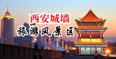 两个人女人日本跪舔中国陕西-西安城墙旅游风景区